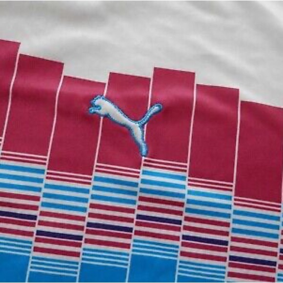 Puma Golf Performance GRAPHIC TECH Polo Dry Cell Shirt~Men size M - Picture 4 of 10